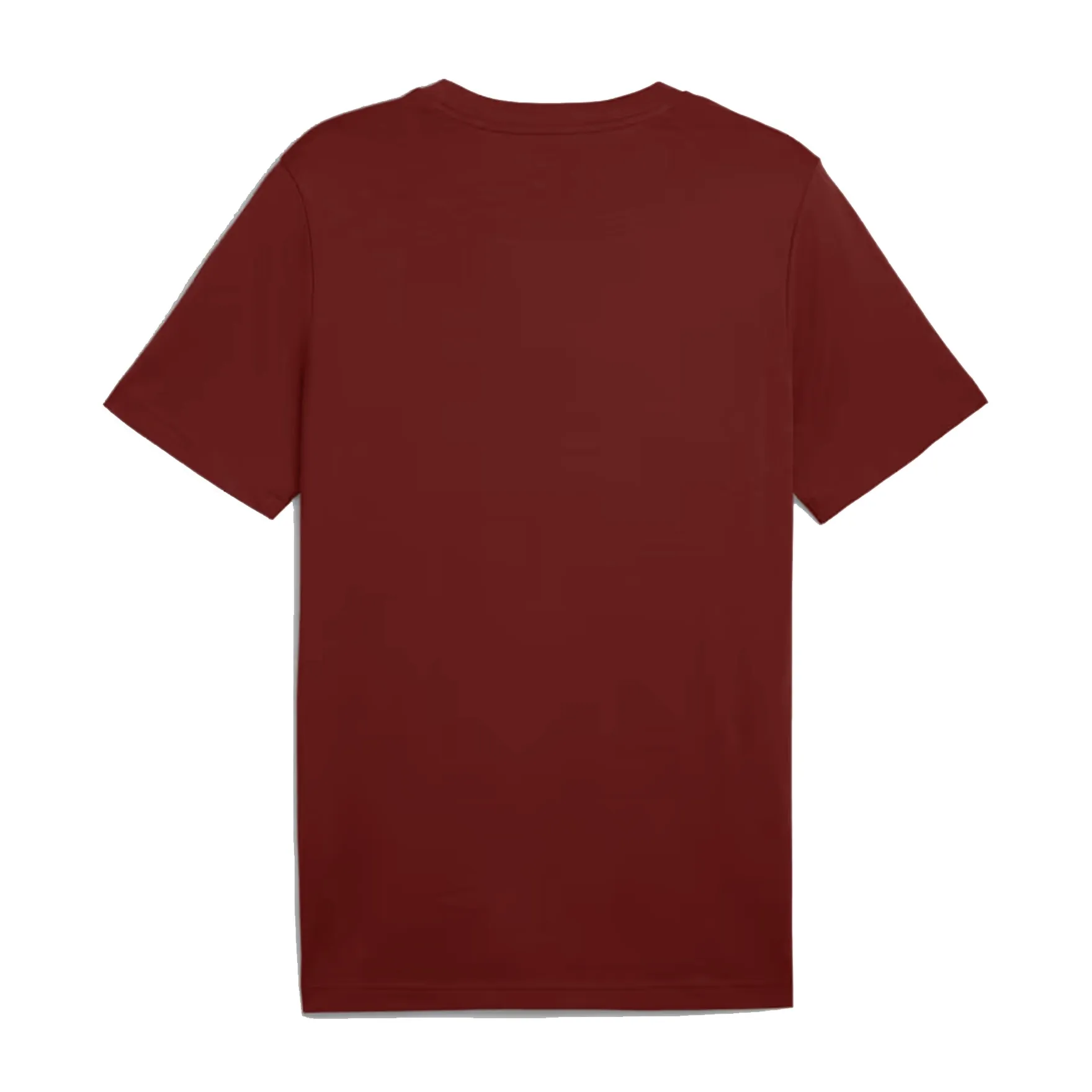 Vista traseira da camiseta masculina Puma vinho